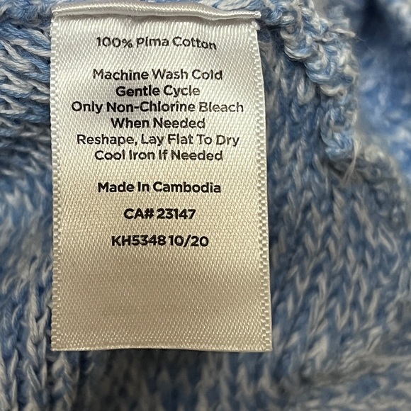 Talbots Sweater Womens Medium Petite Blue - Picture 4 of 7